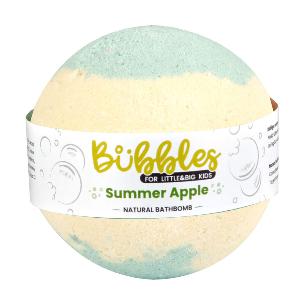 Дитяча бомбочка для ванни Beauty Jar Bubbles Літнє яблуко, 120 г